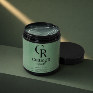 Gel Coiffant Cutting’R Beauty 250 ml – pot ouvert avec gel transparent